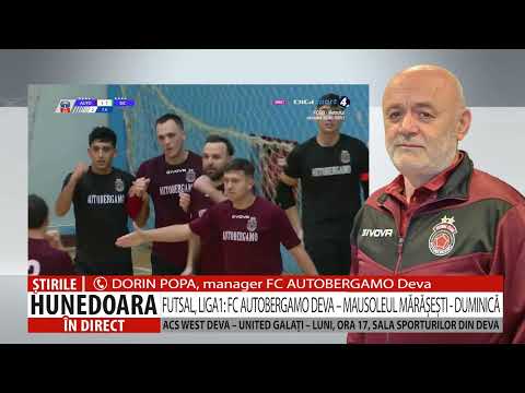 FUTSAL, LIGA1: FC AUTOBERGAMO DEVA – MAUSOLEUM MĂRĂŞEŞTI - SUNDAY