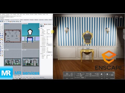 Enscape 2.9 render  per Rhino - Lezione #6 #enscape3d #rhinocero