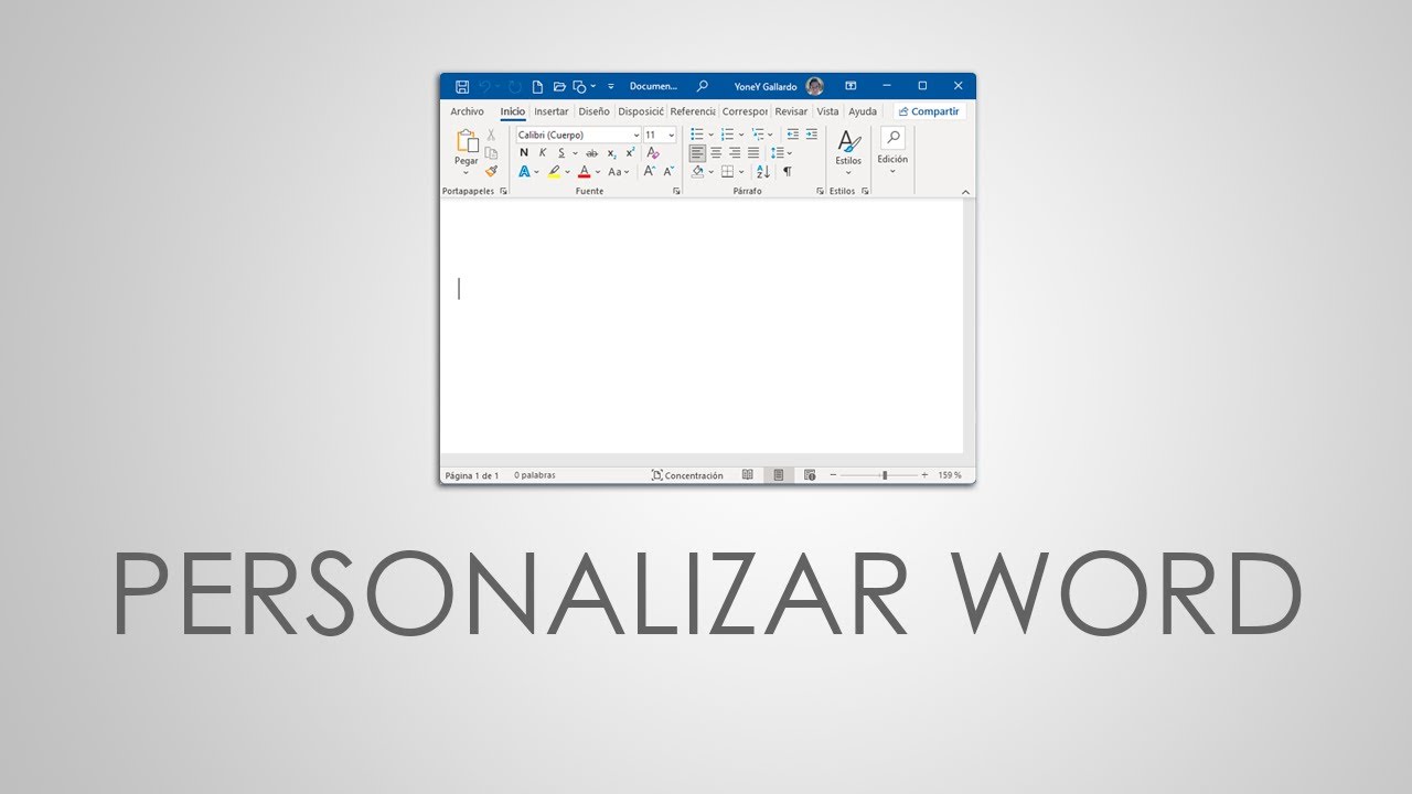 Cómo PERSONALIZAR Word