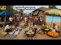 Indian Village Life Crowded Market Hard Village Lifestyle