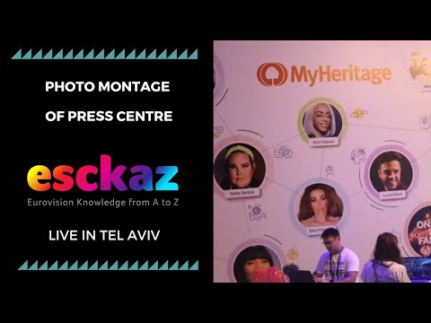 ESCKAZ in Tel Aviv: Photo montage of Press centre