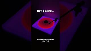 FOREVERANDEVERNOMORE on the turntable. Copyright Brian Eno, courtesy Paul Stolper Gallery.