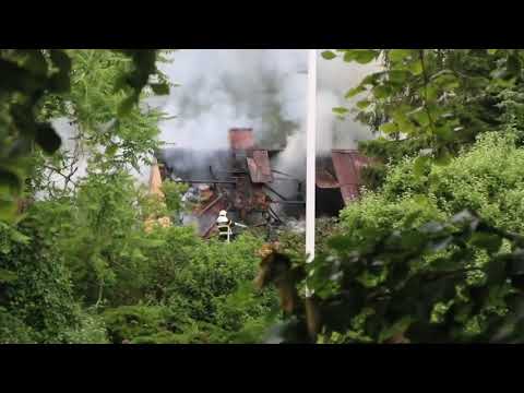 Brand efter lynnedslag