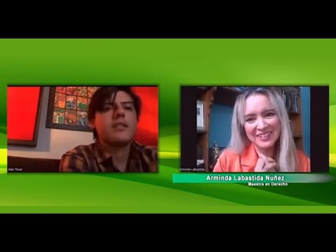 Allen Mar con Arminda Labastida Nuñez en Arte & Derecho, también el artista plástico Rigo Jiménez