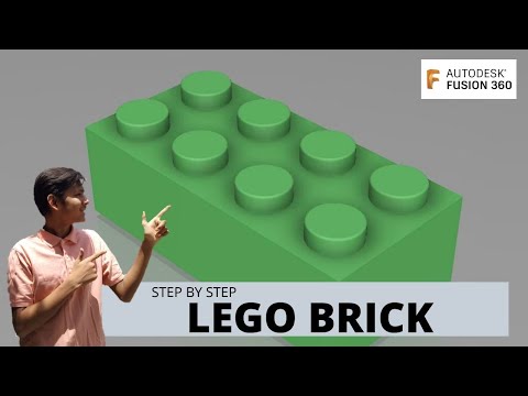 How to 3D Model a Lego Brick - Learn Autodesk Fusion 360