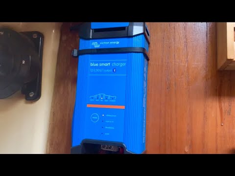 Warning ultra geek video - Victron Blue Smart Charger #Sailing a #sailboat #boat