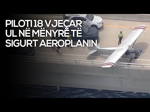 Piloti 18 vjeçari ul në mënyrë të sigurt aeroplanin në urën amerikane - Klan Kosova