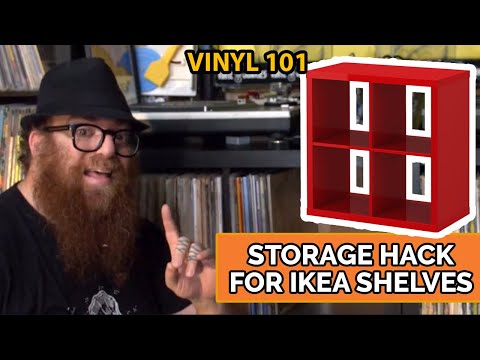Vinyl Record Storage Hack For Ikea Expedit & Kallax Shelves | Vinyl 101