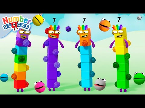 Counting Numberblobs and Fluffies! 🔴🟠🟡🟢🔵 | Counting for Kids | 12345 | @Numberblocks - Kingdom Kids Zone, Little Learners - Numberblocks