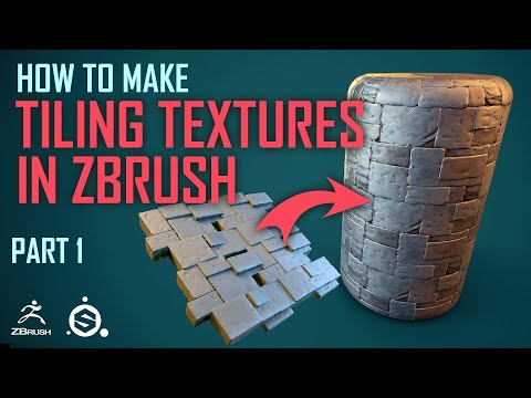 Sculpt Tiling Textures in Zbrush [Zbrush] [Substance Painter] = Part 1=