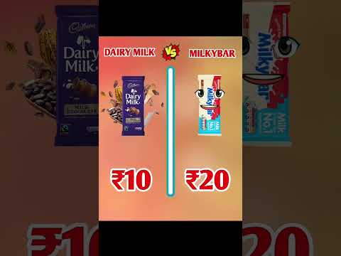 Dairy Milk Vs Milkybar #shorts  #shortsviral #youtubeshorts @Youtubertng