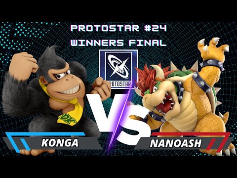 Konga (Donkey Kong) Vs. Nanoash (Bowser) | Protostar #24 | Winners Final | SSBU