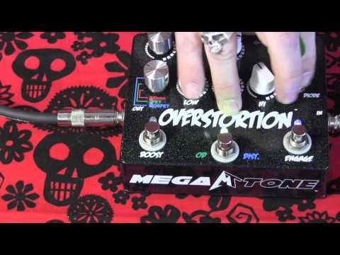 Megatone OVERSTORTION overdrive, distortion, & boost pedal demo