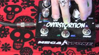 Megatone OVERSTORTION overdrive, distortion, & boost pedal demo