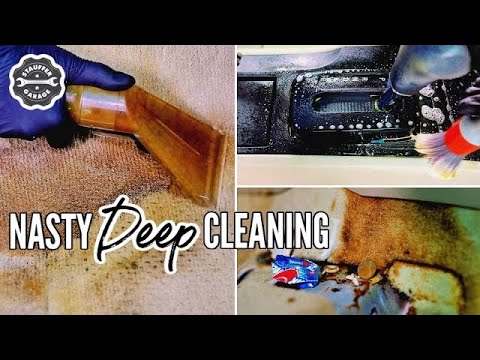 Complete Disaster Car Interior Detail Transformation! Detailing A Really Dirty Car!
