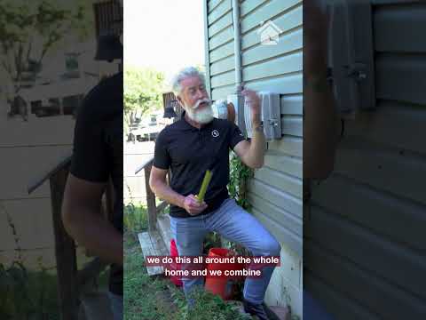 Measuring Sinking Foundation with Siding