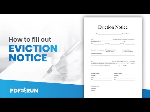How to Fill Out Eviction Notice Online | PDFRun