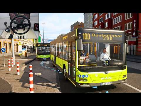 Realistic Bus Simulator 2025 - City Transport Simulator: Bus | Steering Wheel Gameplay