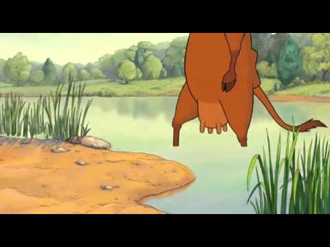 Mama Muh auf der Rutsche. [German]