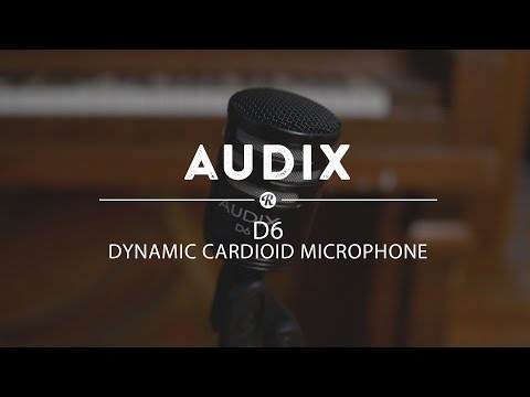 Audix D6B Large Diaphragm Cardioid Dynamic Kick Drum Microphone Black image 2