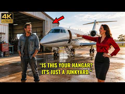 “The Female CEO Laughed At The Single Dad’s Tiny Hangar… Until Private Jets Filled The Runway”