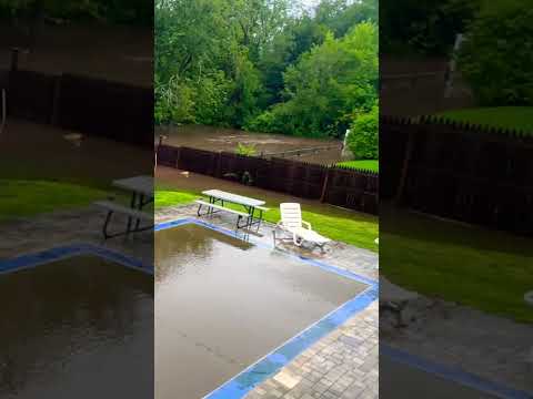Our backyard is flooded