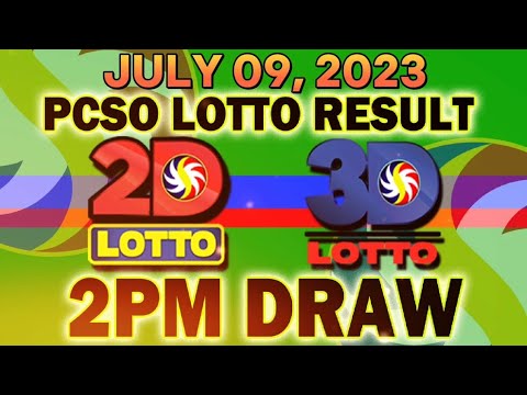 3D & 2D LOTTO 2PM RESULT TODAY JULY 09, 2023 #swertres #ez2lotto #lottoresult #lottoresulttoday