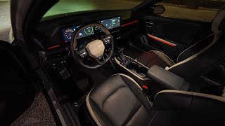 AT NIGHT 2025 Kia K4 GT-Line TURBO -- Headlights, Interior Screens & Night Visibility Test