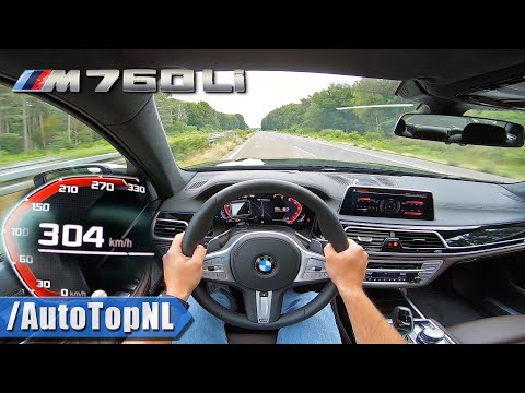 2021 BMW M760Li V12 on AUTOBAHN [NO SPEED LIMIT] by AutoTopNL