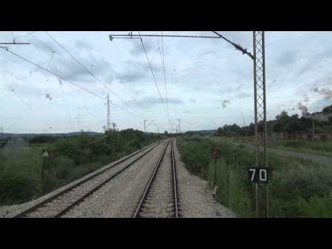 Train Driver's view: railroad in Serbia from Lapovo to Bagrdan 1/2 - SERBIAN RAILWAYS