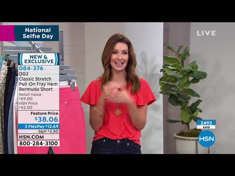 DG2 by Diane Gilman Classic Stretch PullOn Bermuda Short...