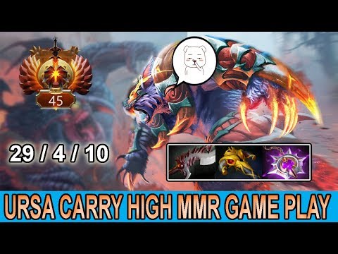 Gorgc [Ursa] Crazy Ursa 29 Kills !! Dota 2 Immortal 7.22h High MMR Pro Game Play