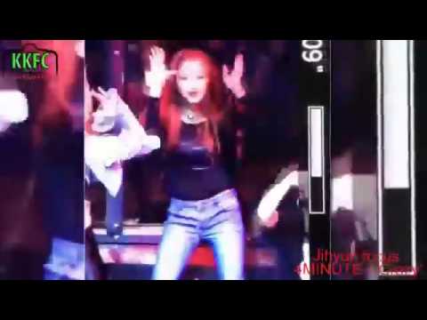 4MINUTE Crazy , Jihyun, Gayoon, Jiyoon focus @ the show ELLUI Club Kpop FanCam