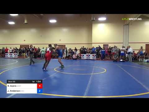 2018 Marine Corps US Open/Masters C Greco Roman 100 RR Rnd 1 - Ronald Ayers (Unat) Vs. Jeffery And