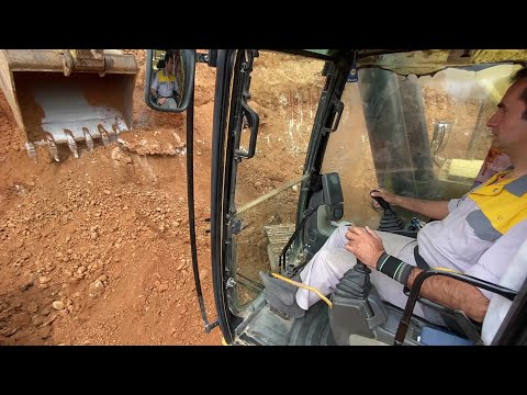 Caterpillar 365C Excavators Loading Mercedes & MAN Trucks