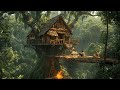 30 Days Two Beautiful Girls Build A Treehouse In The Deep Forest Under 10 From Start To Finish