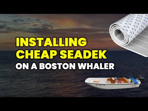 Installing Cheap Seadek on a Boston Whaler