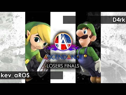 Smash 4: kev_aROS (Toon Link) V D4rk (Luigi/Wario) - Ascendance #92 Tournament SSB4