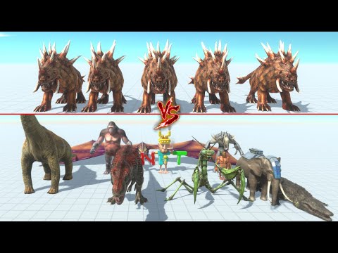 5x Hellhound Vs Every Boss Unit | ARBS - Animal Revolt Battle Simulator