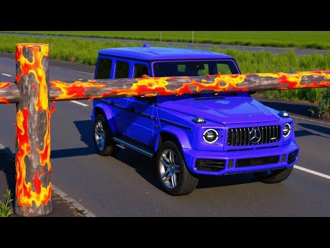 Cars vs Log Traps Challenge #3 in BeamNG Drive!