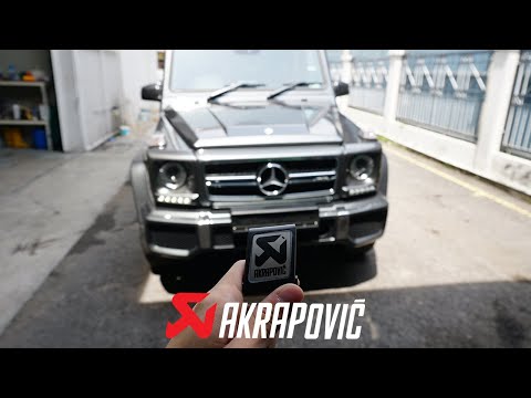MERCEDES AMG G63 W463 X AKRAPOVIC | LOUD REVS | BRUTAL SOUND | V8 BITURBO