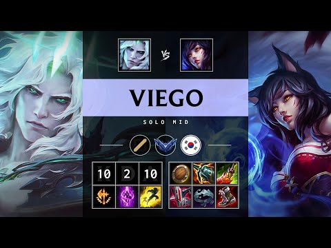 Viego Mid vs Ahri: Triple Kill, Unstoppable - KR Diamond Patch 14.24