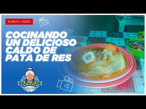 RECETA CALDO DE PATA DE RES CON PANZA GUATEMALTECO | Las Recetas de Mama Laya
