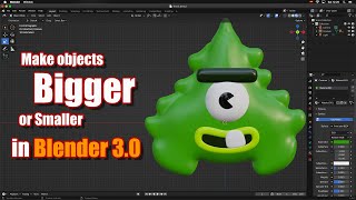 How to make objects bigger or smaller in Blender 3.0 (Begginer Tutorial)