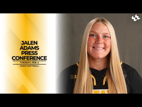 Iowa Softball Media Day | Jalen Adams Press Conference | Feb. 4