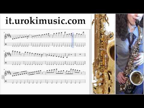 Corso di Sassofono Contralto Avicii - Wake Me Up Tablature Tab Parte#1 um-a276