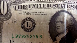 Random everyday finds- 1981 $10 and a dollar coin for the collection