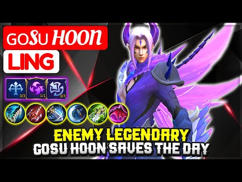 Enemy Legendary, Gosu Hoon Saves The Day [ ɢᴏsᴜ Hoon Ling ] Mobile Legends