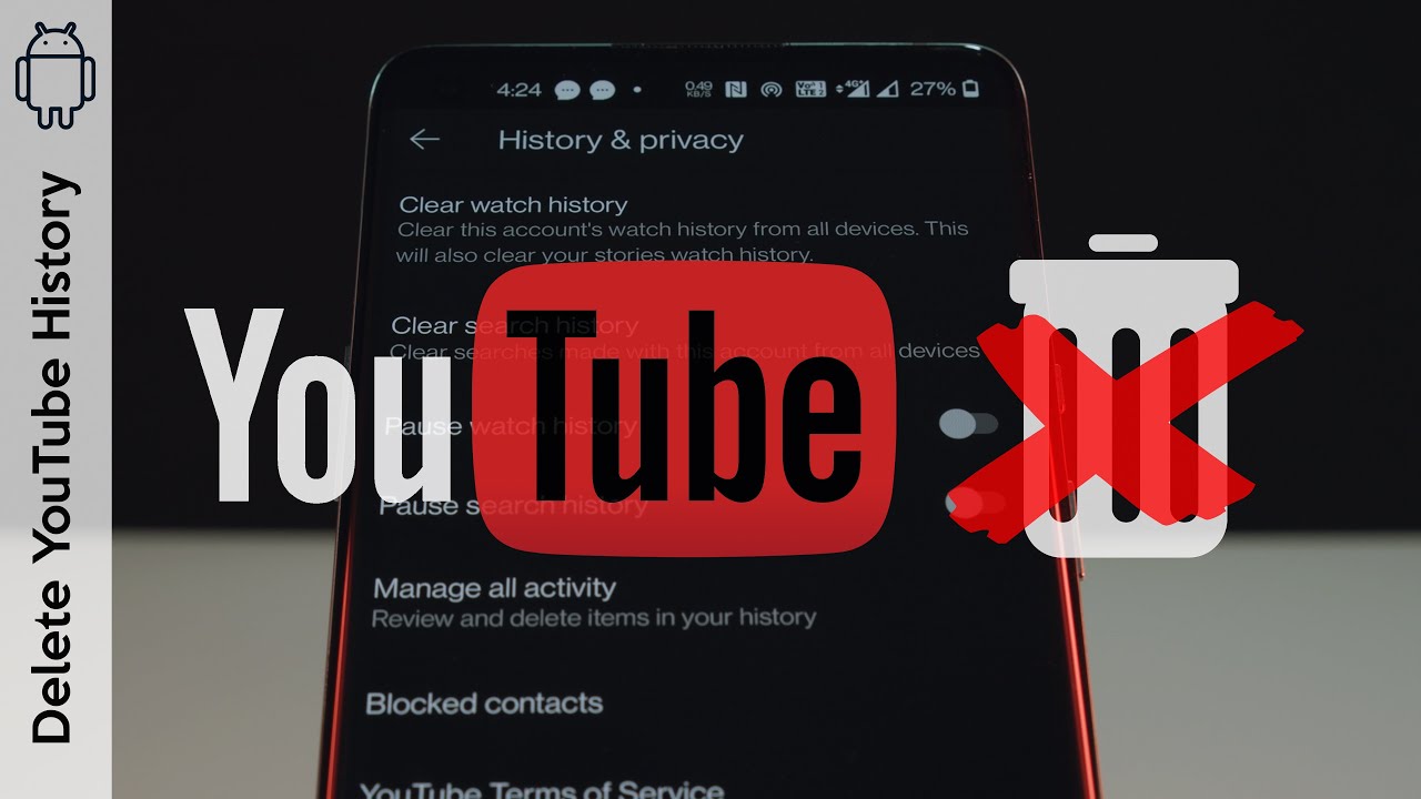How To Delete Your YouTube History On Android (really easy)