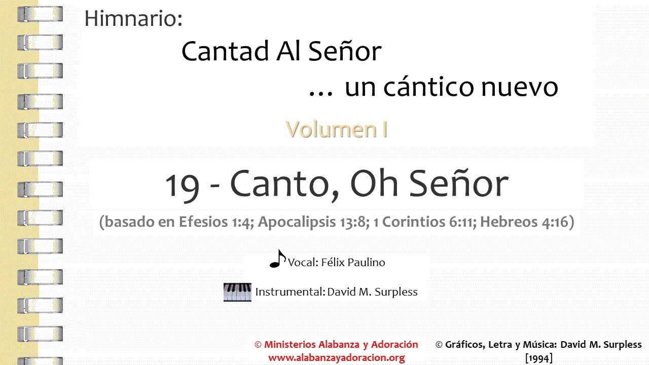 19 Canto, Oh Señor (Vocal)